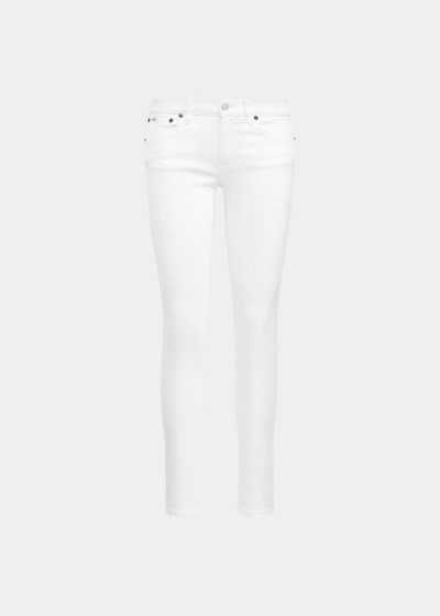 Jeans Polo Ralph Lauren Mujer Blancos - Tompkins Skinny - SJKDQ3248